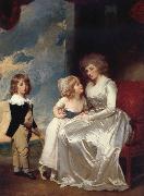 The Countess of warwick and her children George Romney
